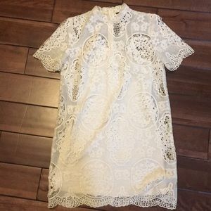 White lace dress